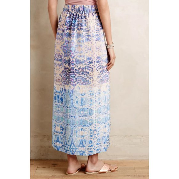 ~SOLD~ Anthropologie Waimea Silk Maxi Skirt - Picture 3 of 9